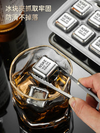 316 Stainless Steel Reusable Whiskey Ice Cubes for Drinks