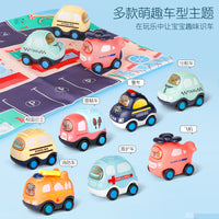 Kids Inertia Car Toy Set for Toddlers, Boys and Girls, Durable Model Vehicles