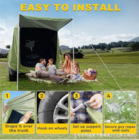 SUV MPV Car Tail Tent Portable Outdoor Camping Shelter