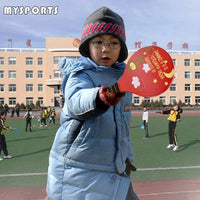 Wooden Badminton Racket Set for Kids, Shuttlecock Paddle Set with Three Shuttlecocks and Kick Shuttlecock