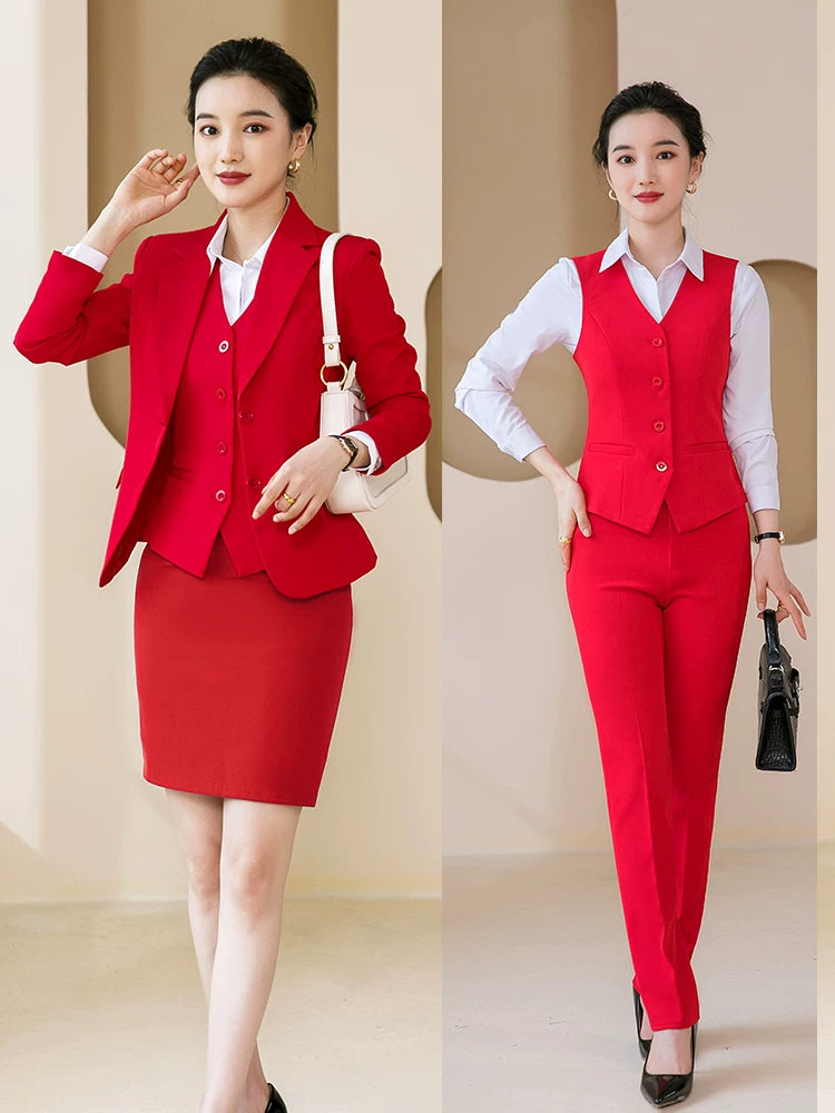 Women's Marching Band Suit Set with Skirt for Performance and Competition