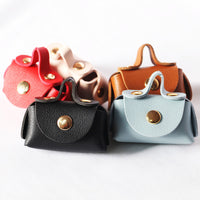 Dollhouse Miniature Leather Handbag Cosmetic Bag for OB11 Scene Accessories