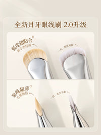 Gudi Ultra-Fine Crescent Eyeliner Brush for Detailed Eye Makeup