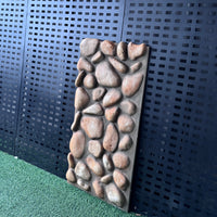 Lightweight PU Faux Pebble Stone Wall Panels for Villa Exterior and Garden Landscaping
