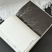 Hardcover Lily Notebook, Thick B6 Blank Page Sketchbook for Students