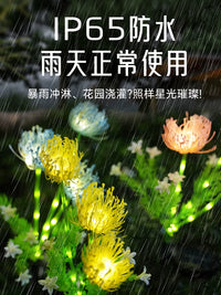 Solar Hydrangea/Lycoris Flower Garden Stake Lights Outdoor Waterproof Landscape Decorative Lawn Lamps