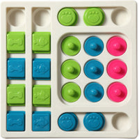Pet Dog S-shaped/Square Puzzle Treat Dispenser Toy for Slow Feeding