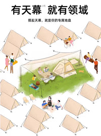 Urbanwave Black Glue Tarp Tent Outdoor Camping Sunshade Shelter