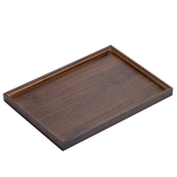 Walnut Wood Serving Tray for Tea Sets and Fruit, Luxury Home Teaware Platter