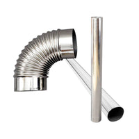Stainless Steel Stove Pipe Chimney Flue Kit for Wood Burning Stoves and Heaters
