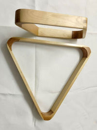 Solid Wood Billiard Ball Rack Set - American Pool Ball Frame for 1/4-2 inch Balls, Triangle and Diamond Racks