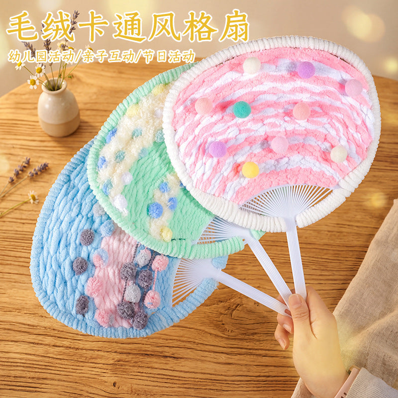 DIY Hand-Woven Yarn Fan Craft Kit for Kids