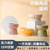Ceramic Pet Bowl for Cats and Dogs, Large Capacity Food and Water Dish, Anti-Tip Design