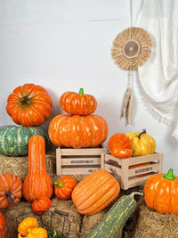 Artificial Pumpkin Model for Autumn Harvest, Halloween, and Farmhouse Decor