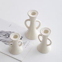 Nordic Ins Style Ceramic Candlestick Holder for Home Decor and Romantic Dinners