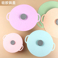 Silicone Pot Lid Cover for Fresh-keeping, Spill-proof, and Dust-proof