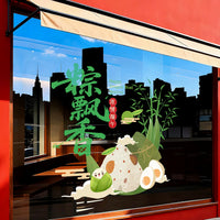 Dragon Boat Festival Window Clings for Storefronts and Home Decor