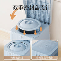Portable Toilet Commode Chair for Elderly, Indoor Odor-Resistant Bedside Nighttime Use, Removable Toilet Stool for Adults