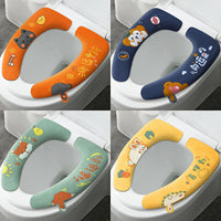 Waterproof Toilet Seat Cushion with Handle, All-Season Universal Toilet Seat Cover
