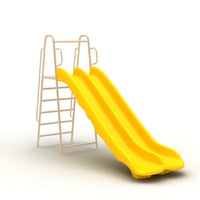 Outdoor Kids Slide and Swing Set with Net for Kindergarten and Playgrounds