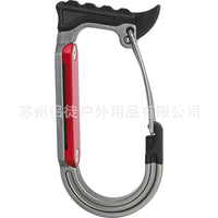 25KN Outdoor Climbing Gear Hook Safety Harness Quickdraw Rescue Carabiner