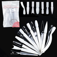 50PCS Sector Nail Art Color Display Palette for Gel Polish Practice and Swatching