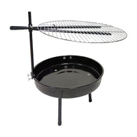 Outdoor Camping Tripod BBQ Grill with Rotating Grate for Picnic Beach Bonfire
