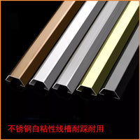 Stainless Steel Floor Cable Raceway with Adhesive Backing for Wire Management