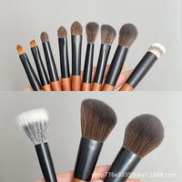 Mini Travel Makeup Brush Set with Portable Bag for Eyeshadow and Blush