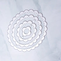 Lace Oval Carbon Steel Embossing Die for DIY Cards and Paper Crafts
