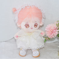 Cotton Doll Princess Dress and Headband Set for 10cm/20cm Dolls