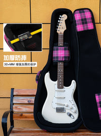MOONWALK EG/EB200 Metro Series Electric Guitar/Bass Gig Bag, Ultralight Thickened Anti-Drop Portable
