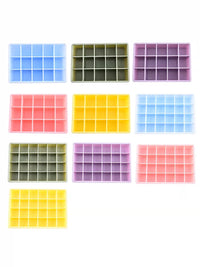 Silicone Ice Cube Tray with Lid, Square Ice Mold, 15-Grid and 24-Grid Food-Grade Ice Maker