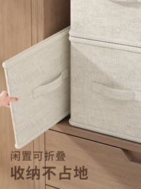Fabric Divided Storage Box for Clothes and Trousers, Wardrobe Organizer with Compartments