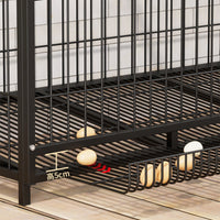 Automatic Cleaning Poultry Cage for Chickens, Ducks, Geese, and Pigeons - Indoor/Outdoor Use