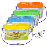 Kids Insect Observation Box with Magnifier for Outdoor Exploration, Nature Science Experiment Kit for Preschoolers