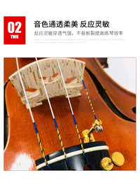 Aegean Professional Violin Strings Set - E1 A2 D3 G4 Aluminum Magnesium Alloy