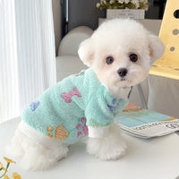 Flannel Pet Vest Harness for Small Dogs and Cats, Warm Autumn/Winter Apparel for Teddy, Bichon, Pomeranian