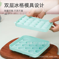 Spherical Ice Cube Mold with Lid, Food-Grade Silicone Ice Ball Maker for Home Use