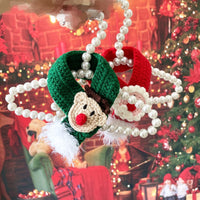 Pet Christmas Santa Scarf Cape Hat for Cats and Dogs - Festive Winter Apparel