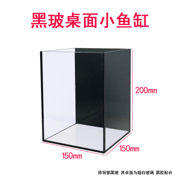 Ultra-Clear Glass Desktop Aquarium for Fish and Turtles
