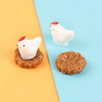Miniature Chick Nest and Chick Figurines for DIY Micro Landscape Decor