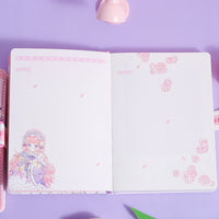 Arale Password Lock Diary Notebook with Colorful Pages for Students