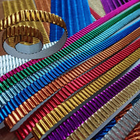 Double-Layer Corrugated Paper Strips for Kids' DIY Crafts, 2x68cm