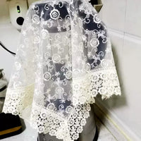 Lace Microwave Oven Toaster Disinfection Cabinet Dust Cover Kitchen Appliance Universal Cloth