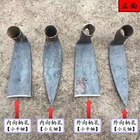 Dual-Purpose Garden Hoe with Three Tines for Farming and Landscaping