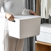 Thickened Japanese-Style Storage Box with Lid for Toys, Living Room, Bathroom, Wardrobe Organization
