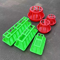 Anti-Spill Plastic Poultry Feeder and Waterer for Chickens and Geese
