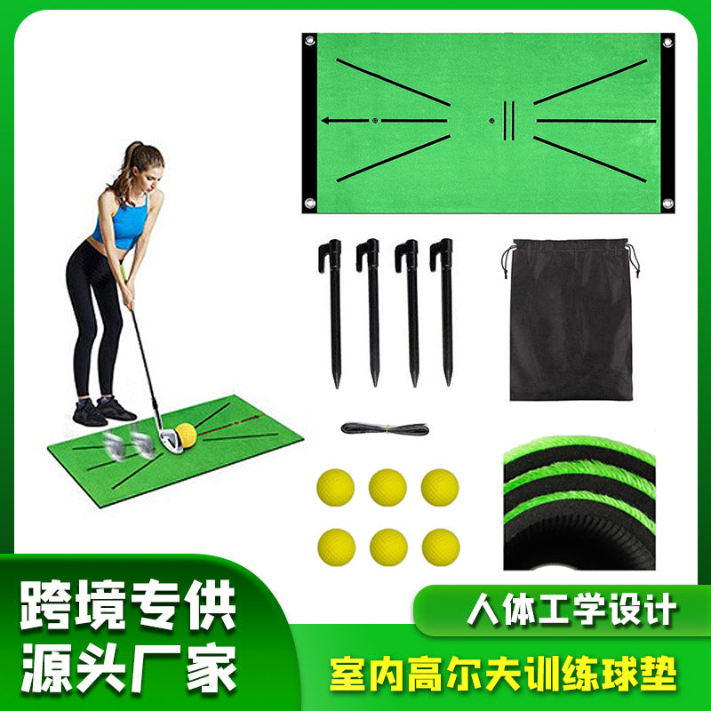 Golf Training Mat for Indoor Swing Practice and Correction