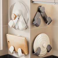 Suction Cup Pot Lid Holder Wall Mounted Kitchen Organizer for Cutting Boards and Lids